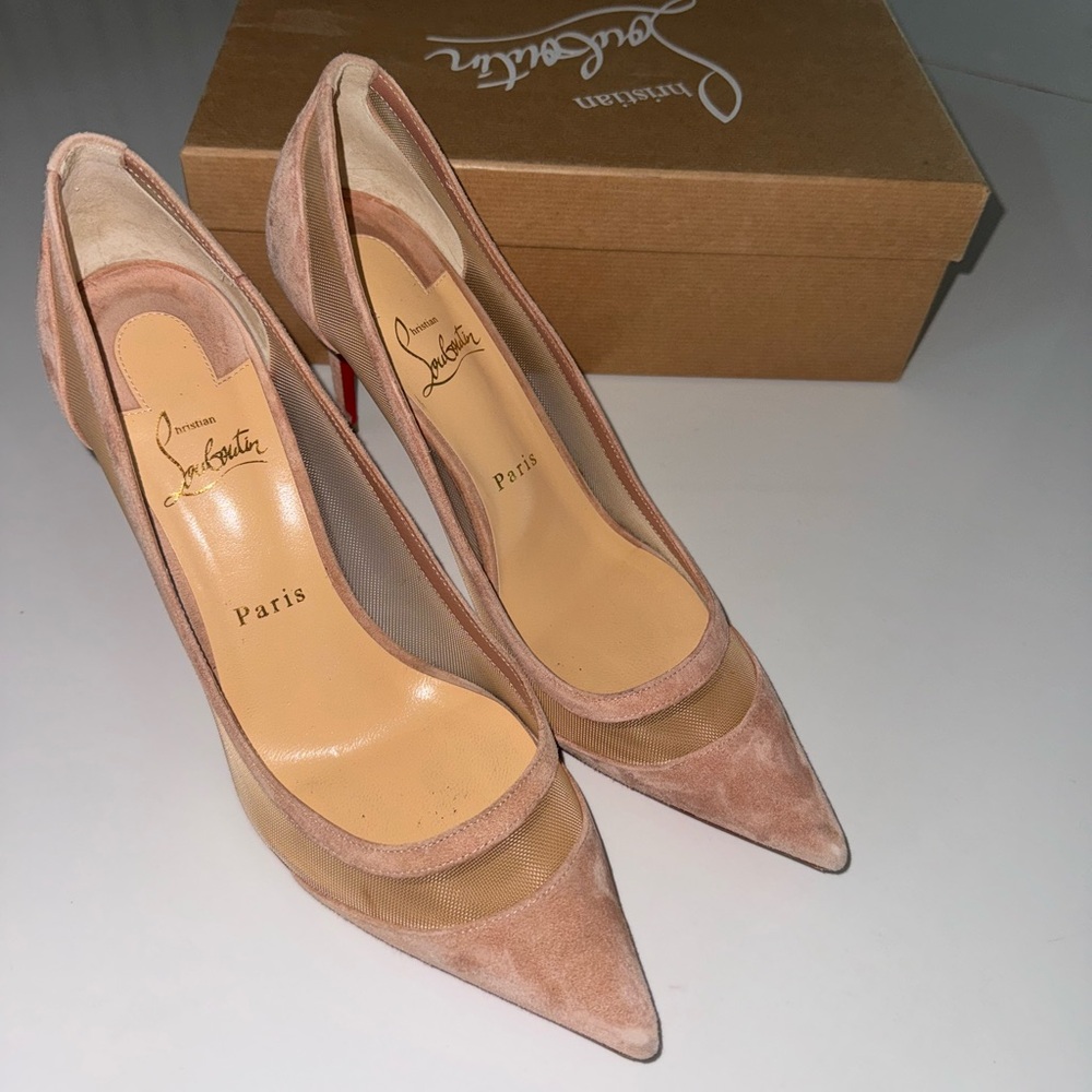 Christian Louboutins Galativi 85mm Veau Velours size 9.5